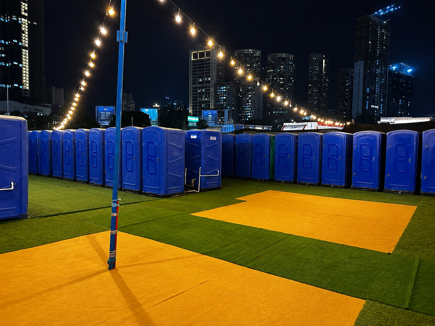 Portable Toilet at Religious Site